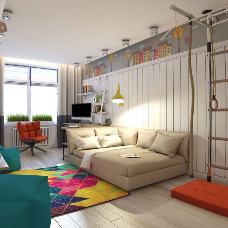 modern colors for kids' room