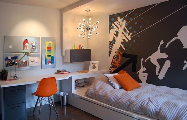 Modern design of a senior high school student's room