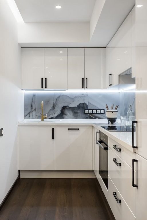 modern design small corner kitchen