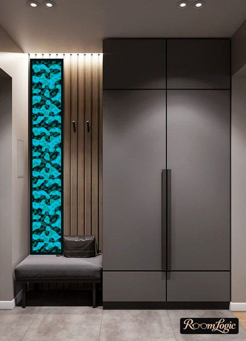 modern furniture project for entryway in small hallway