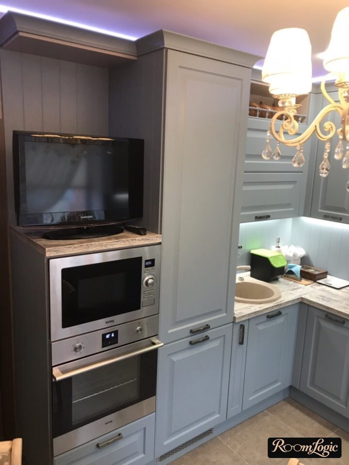 modern gray kitchen