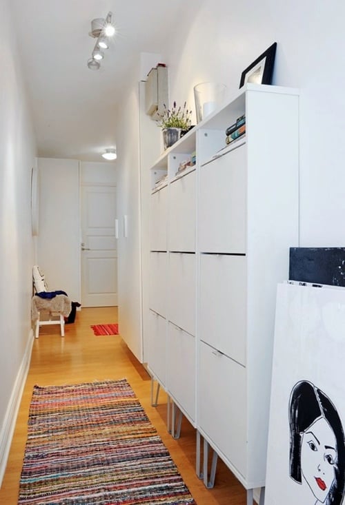 modern hallway in scandi style