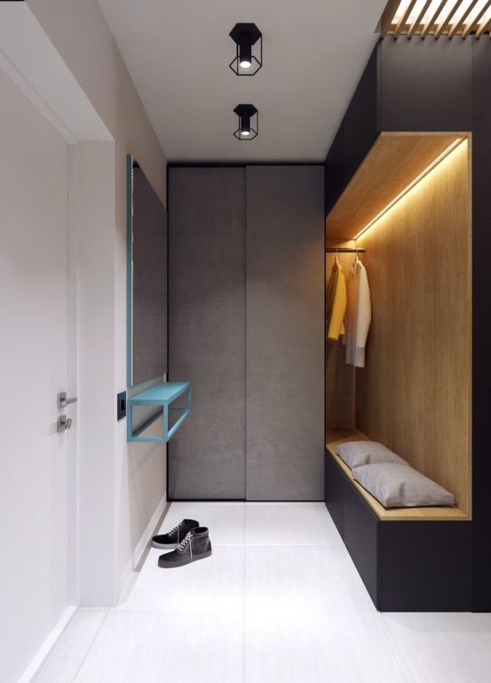 modern hallway interior in an apartment