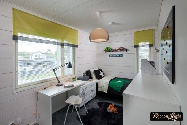 modern interior of a boys' room