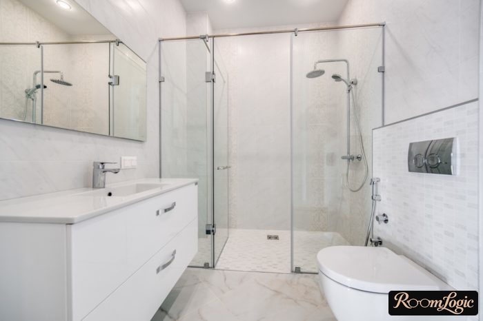 modern light bathroom