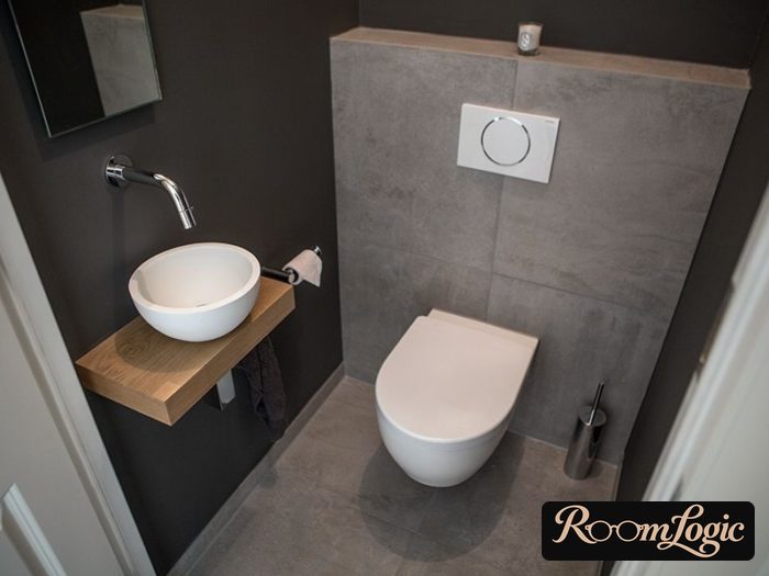 modern loft style toilet design idea
