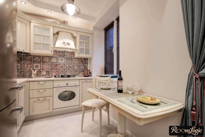 modern provence kitchen in a city apartment