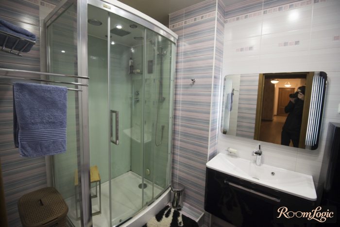 modern shower enclosure