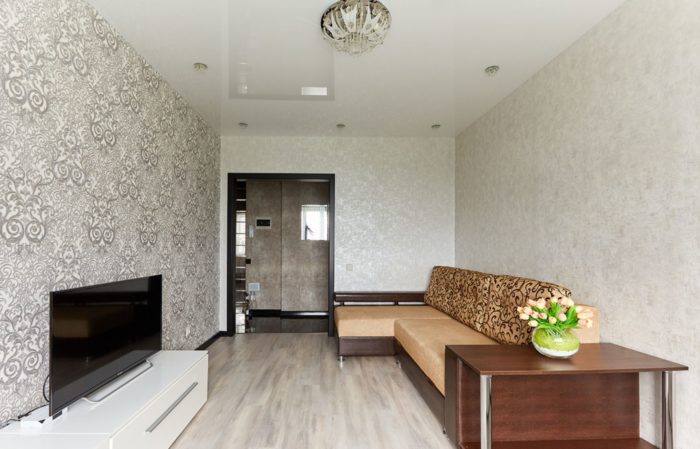 modern simple renovation in one-bedroom apartment