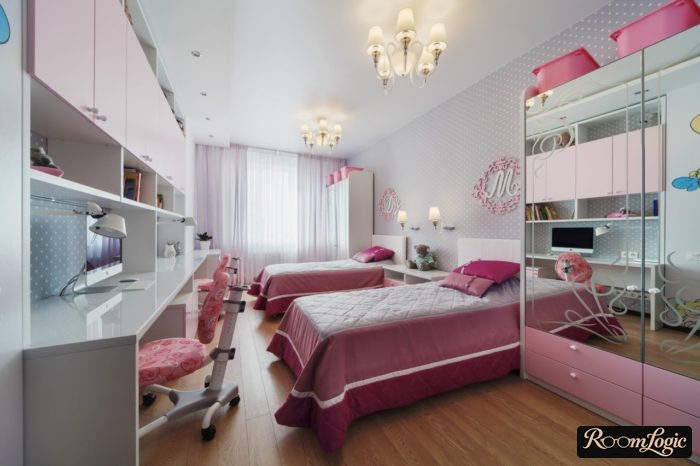 Modern teenage girl's room design