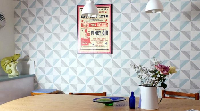 modern wallpaper in scandi style