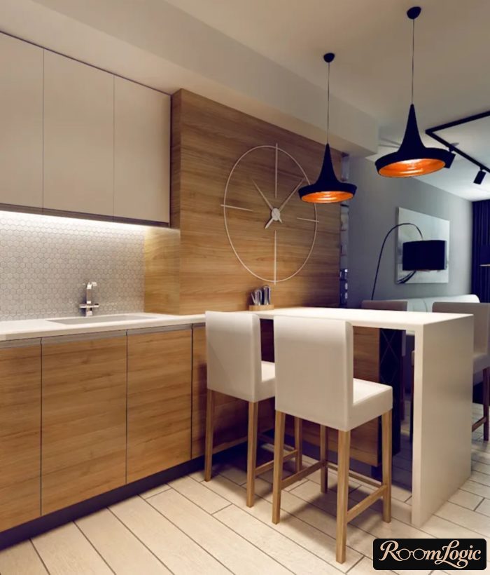 modern white-wood kitchen