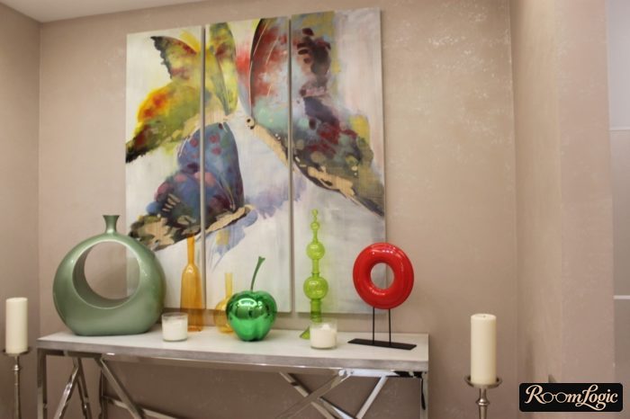 modular painting in a teenage girl's room
