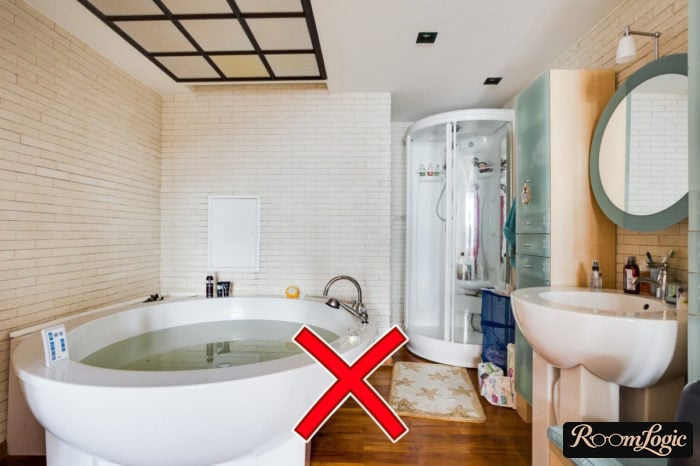 morally outdated bathroom interior