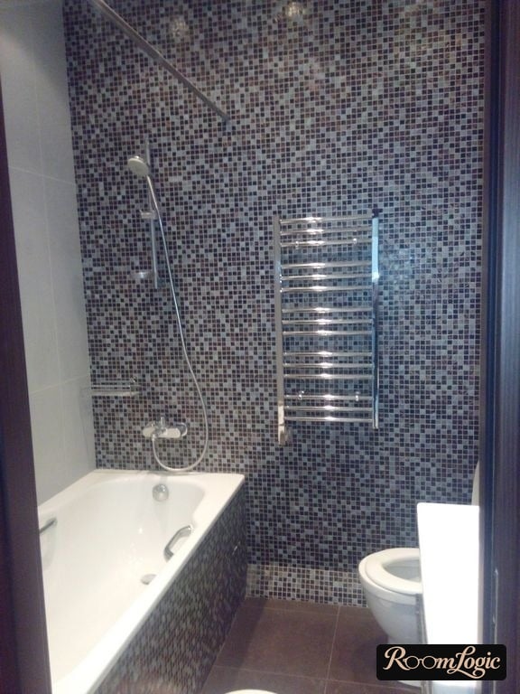 Mosaic on a bathroom wall