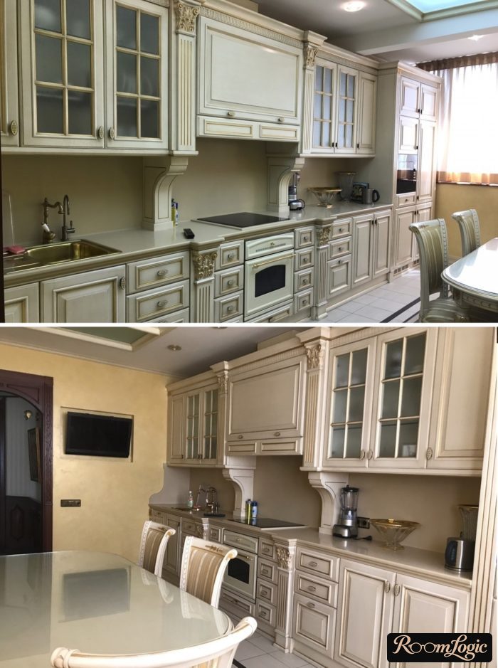 natural lighting in a classical kitchen