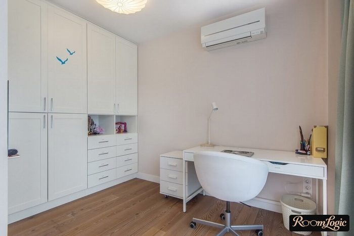 neutral simple room design for a young man