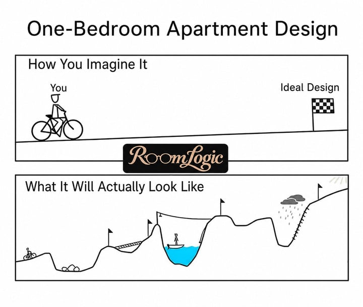 One-bedroom apartment design