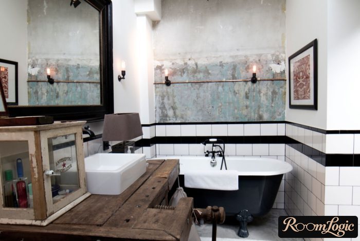 original bathroom in loft style