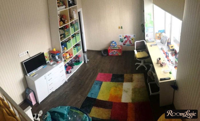 panorama layout of kids' room
