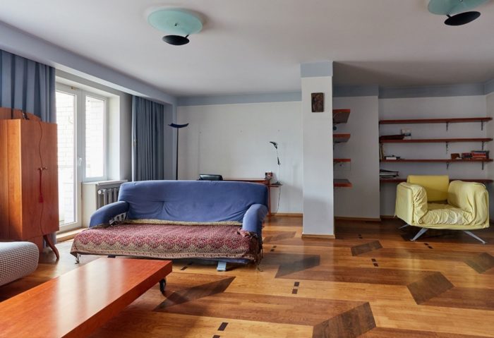 parquet in the living room