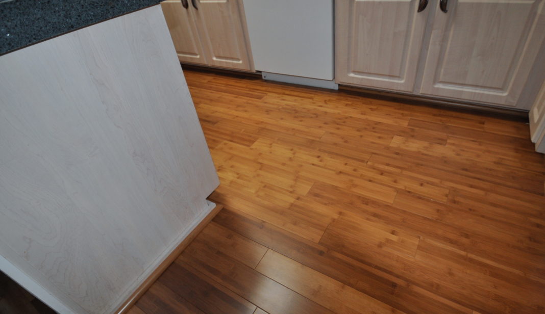 parquet on the kitchen