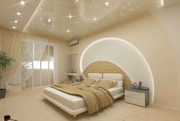 peach color and curved lines in modern design