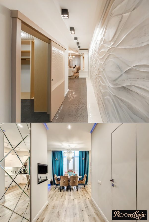 hallway design in modern style apartment interior photo