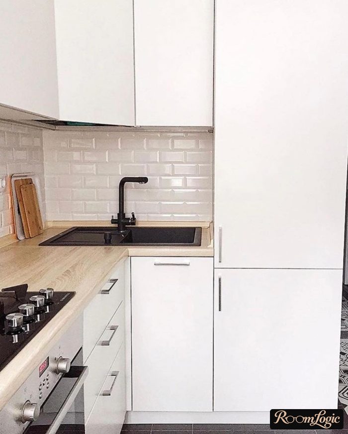 photo of corner kitchen cabinets for small kitchen