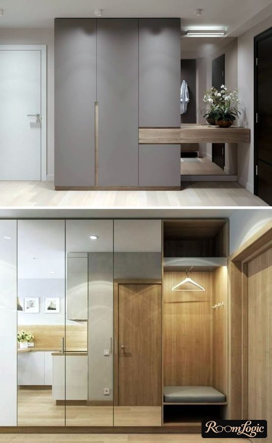 Photo of entryways with hinged doors