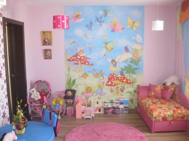 pink children's design for 6 year old girl