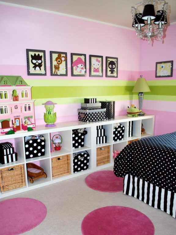 pink kids' room design