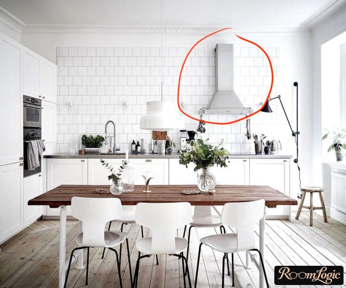 adapt the kitchen in a Scandinavian style for a typical apartment