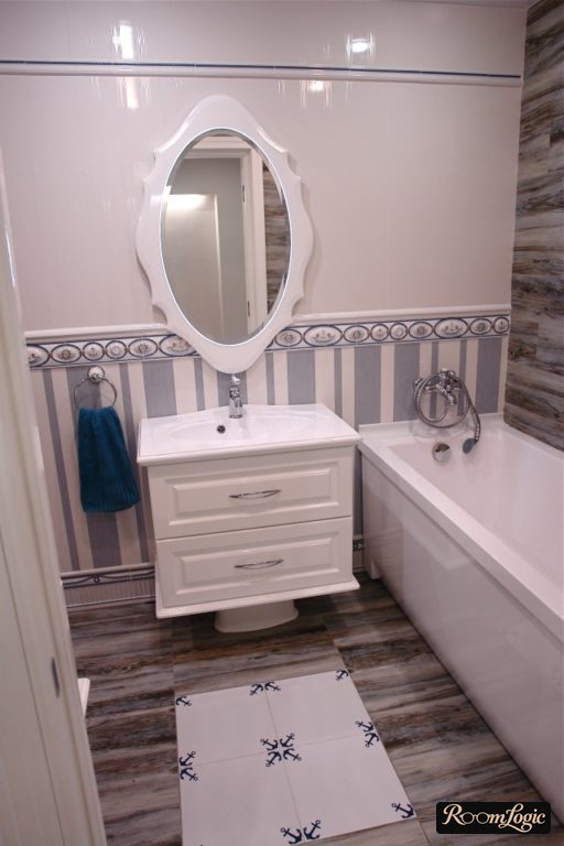 Provence style in a small apartment bathroom – design, bathroom