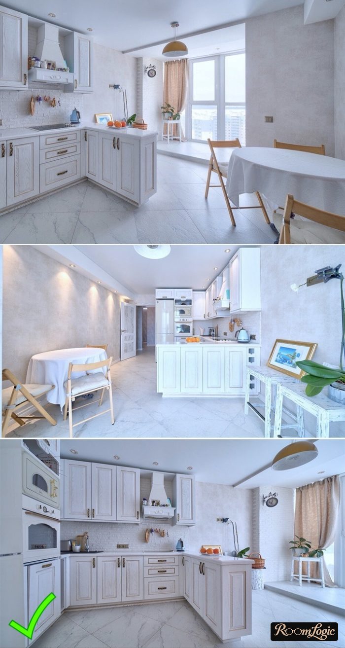 Provence-style wallpaper for the kitchen