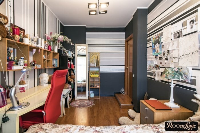 Real interior of a teenage girl's room
