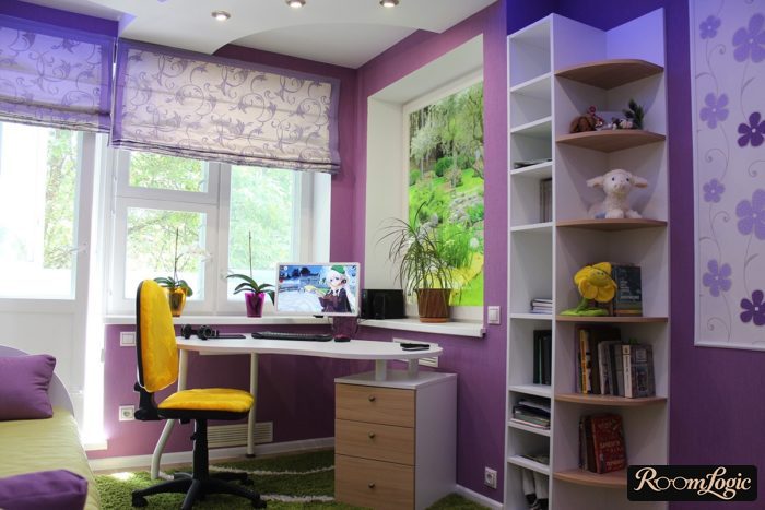Real interior of a teenage girl's room