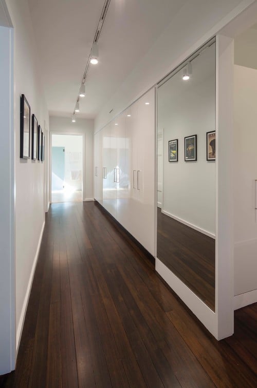 real photo of apartment hallway design