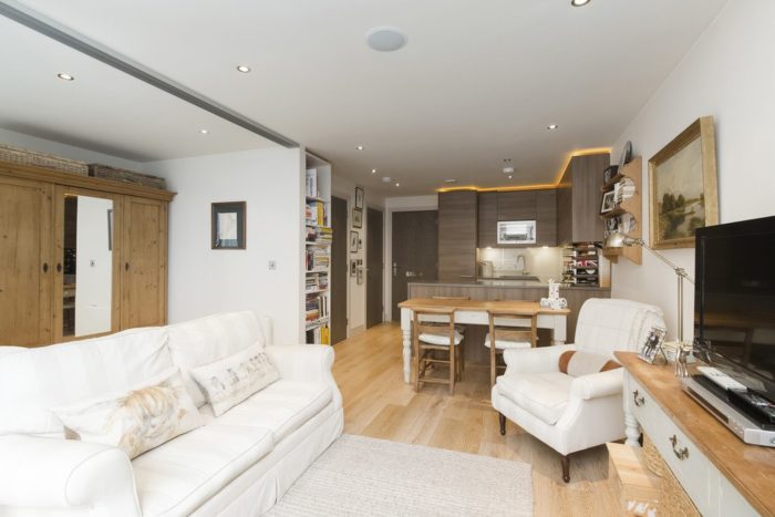 rectangular studio in modern classic style