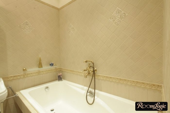 rectangular vanity bathtub in classical style