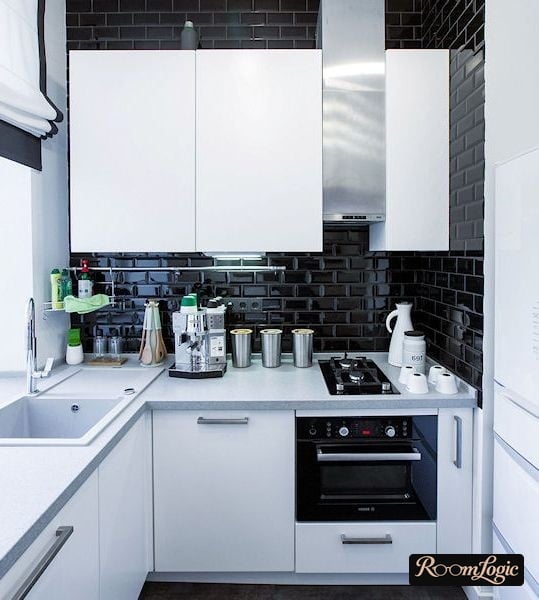 remodel in kitchen of tiny apartment 65 square feet