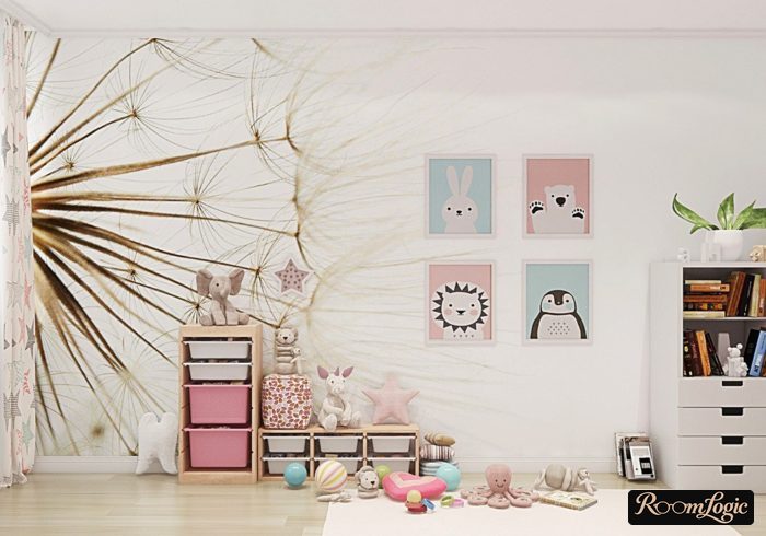 room decor for girl with pictures and stickers
