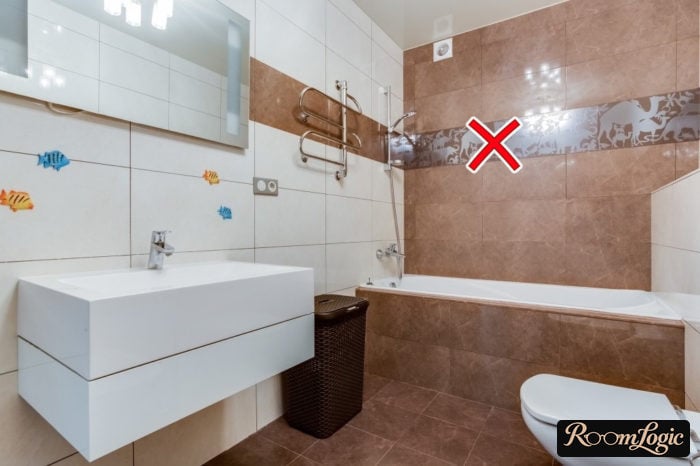Save and don't buy bathroom decor for the tiny apartment
