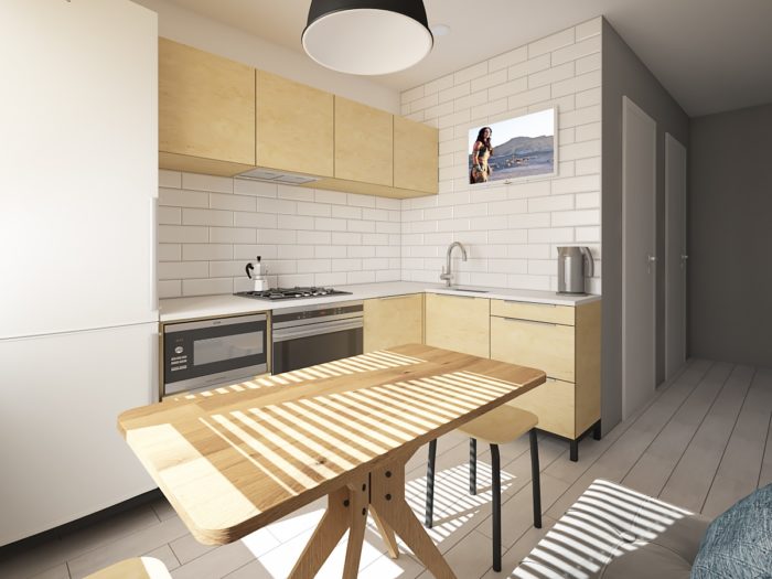 scandinavian minimalist kitchen