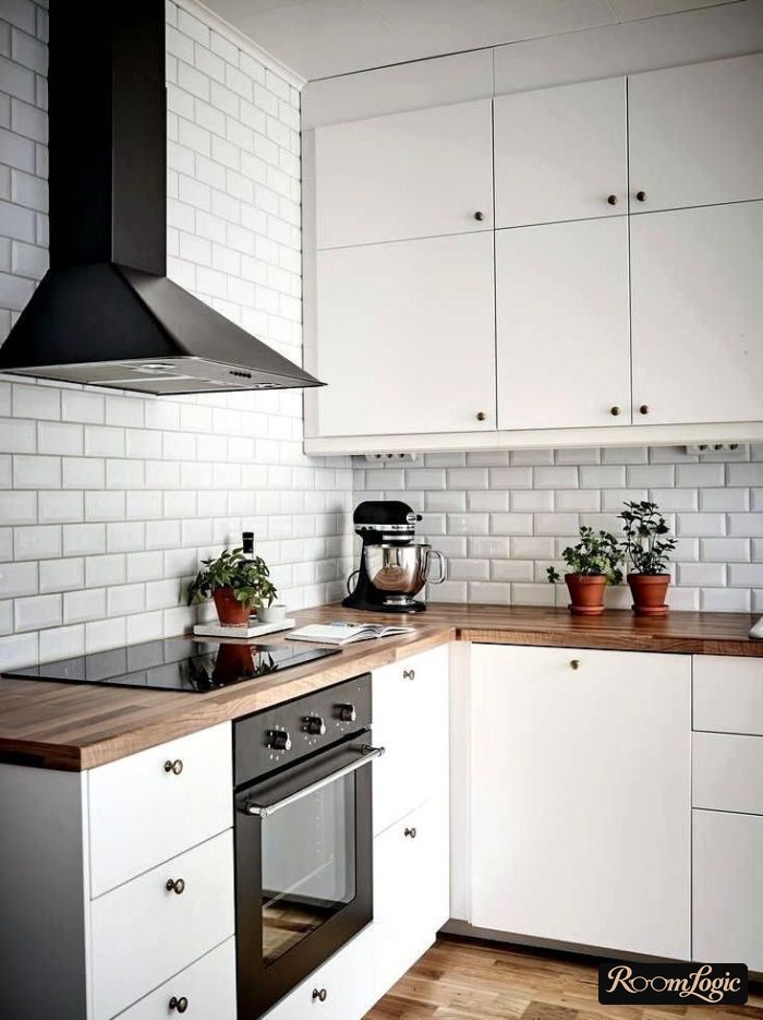 scandinavian style in kitchen interior