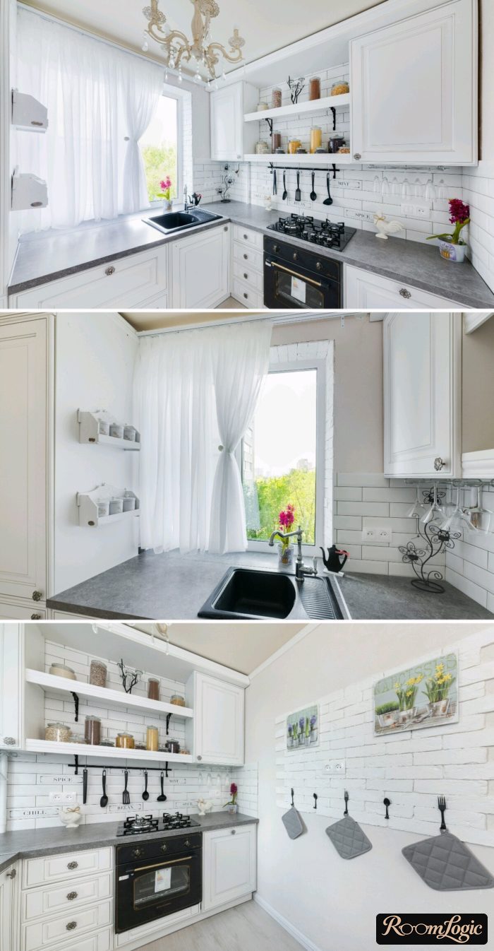 scandinavian style in small kitchen interior