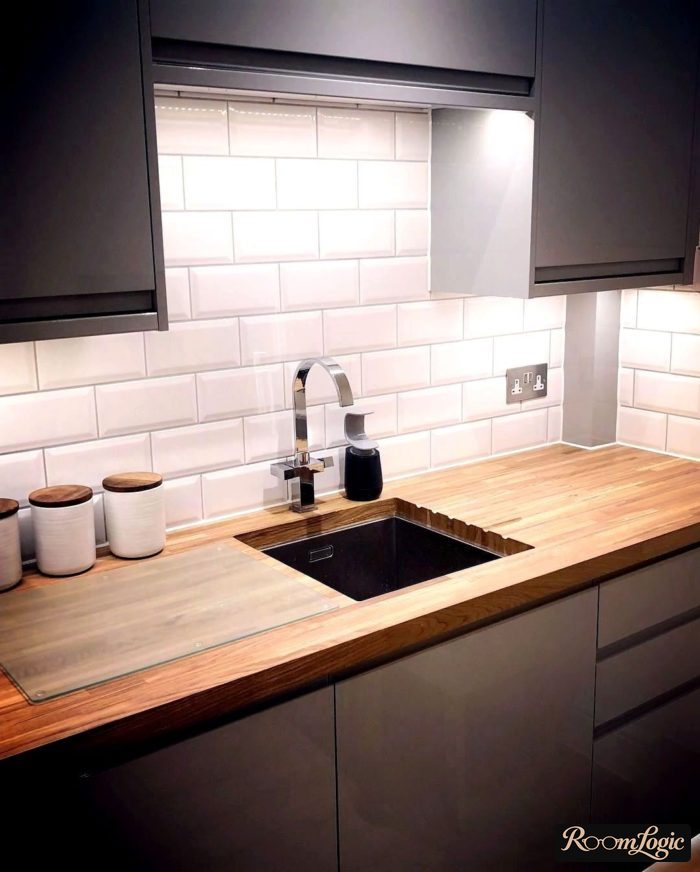 scandinavian-style kitchen in a suburban home