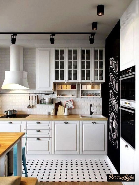 scandinavian style kitchen interior photo