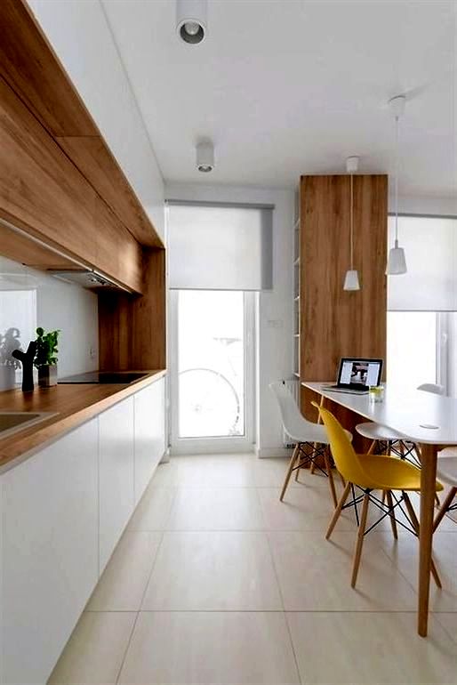 scandinavian-style kitchen photo 160 square feet