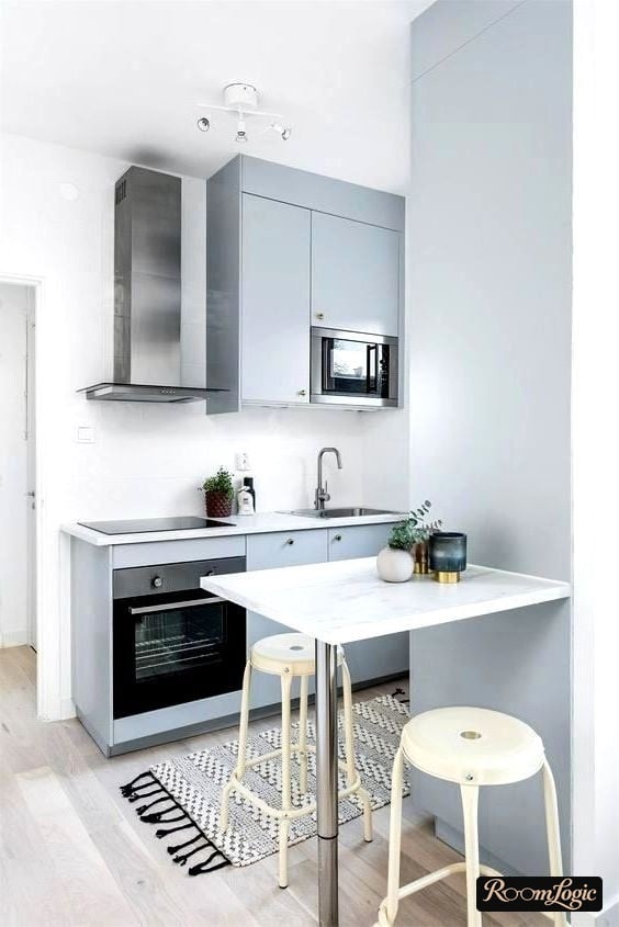 scandinavian style kitchen without bright accents